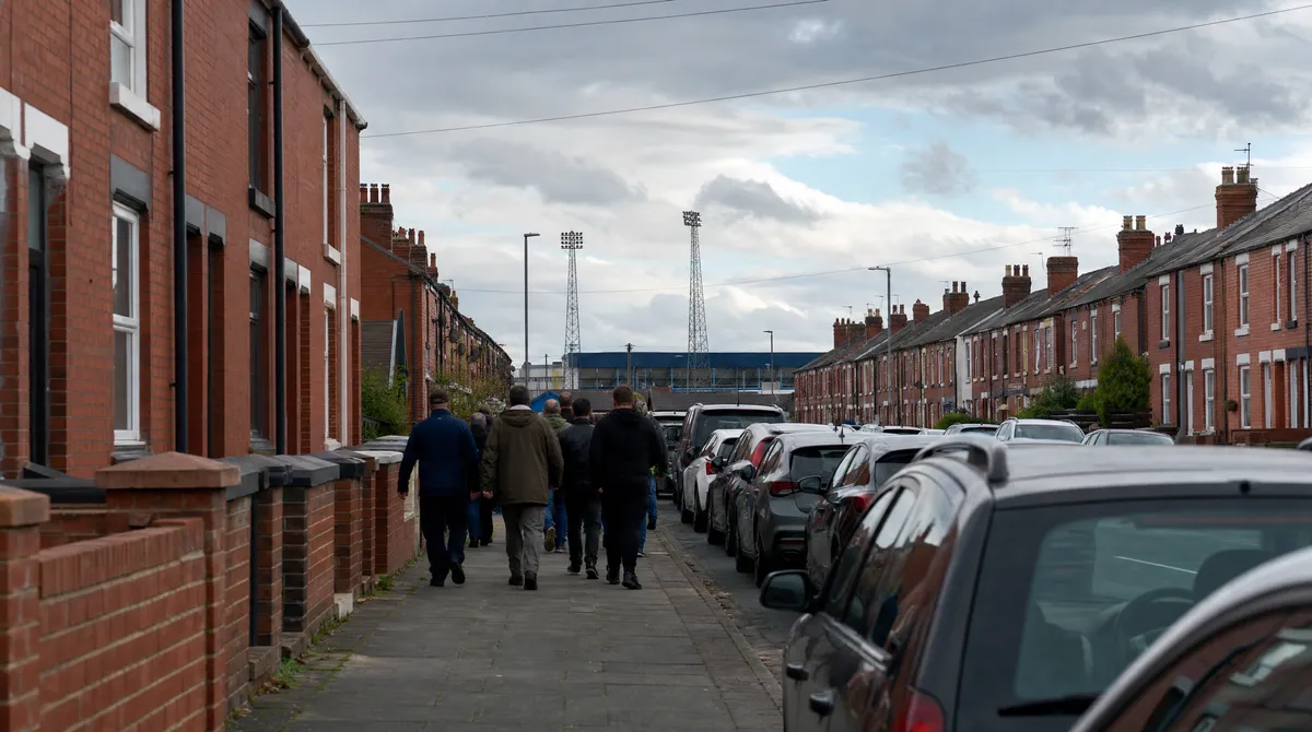 Terraced streets in Accrington