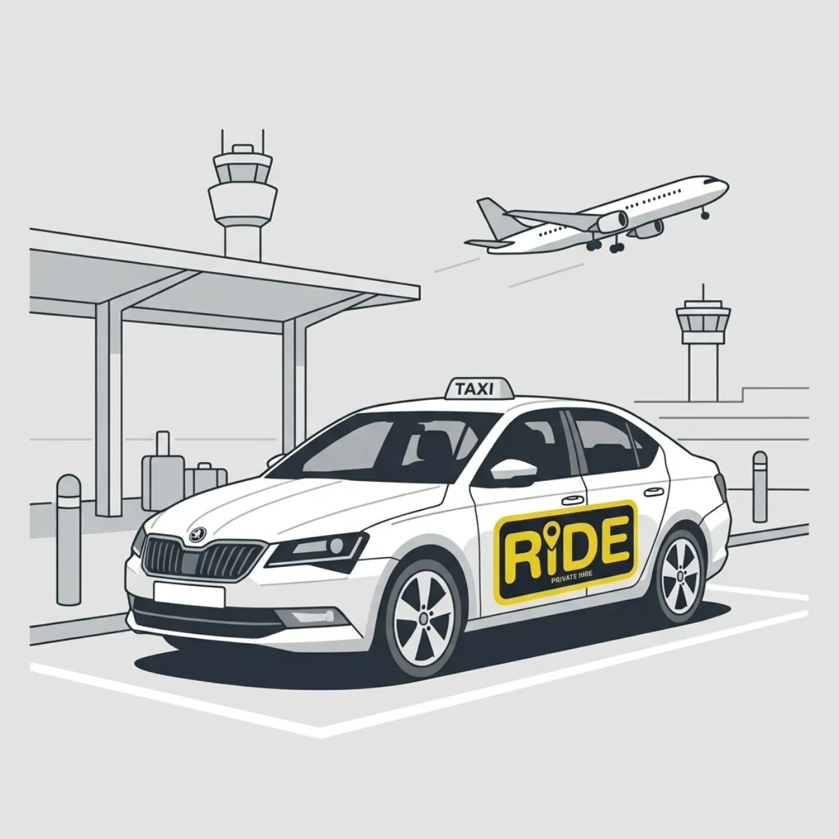 Ride Taxis airport transfer — Lancashire to Manchester Airport