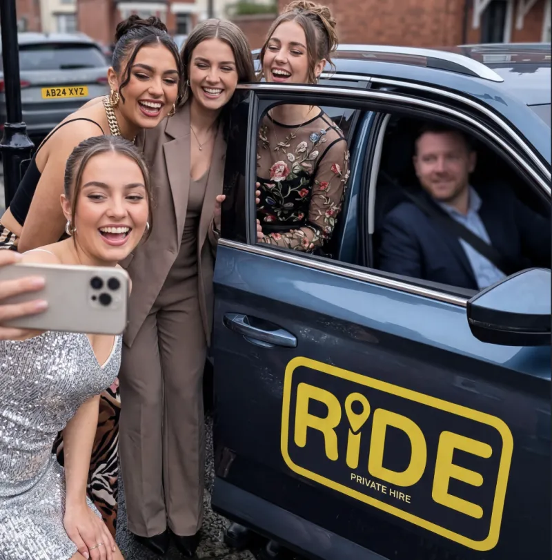 Friends using Ride Taxis